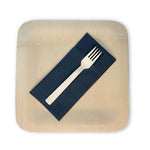 Load image into Gallery viewer, 10" Compostable Bamboo Square Plates - Case of 25
