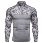 New mens Camouflage Tactical Military Clothing Combat Shirt  Long sleeve Tight T-shirt Army Costume