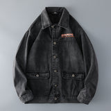 Fashion-Black Spring and Autumn Export Denim Jacket