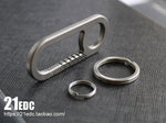 21 EDC Titanium Alloy Keychain