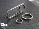 21 EDC Titanium Alloy Keychain