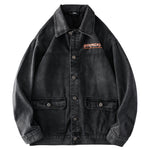 Fashion-Black Spring and Autumn Export Denim Jacket