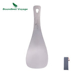 Boundless Voyage Titanium Rice Spoon Short Handle Spoon Cook Shovel Outdoor Camp Household Rice Shovel Scoop Thickened Ti1079T