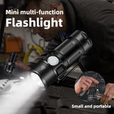 Mini Torch LED Rechargeable Flashlight Portable USB Charging Flashlight High Power  Camping Waterproof Long Range Lantern