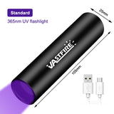 3W Mini 365nm UV Flashlight Ultraviolet Blacklight USB Rechargeable Purple Linternas Carpet Pet Urine Detector Catch Scorpions