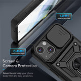 Armor Shockproof Magnetic Ring Stand Holder Case For iPhone 13 12 11 14 Pro Max X XR XS Max 12 13 Mini 7 8 Plus 11Pro Back Cover