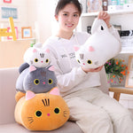 25/100cm Cute Soft Cat Plush Pillow Sofa Cushion