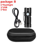 Mini Torch LED Rechargeable Flashlight Portable USB Charging Flashlight High Power  Camping Waterproof Long Range Lantern