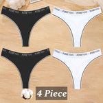 4Pcs/Set Cotton Colorful Stripe Panties