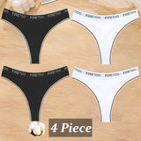 4Pcs/Set Cotton Colorful Stripe Panties