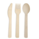 Load image into Gallery viewer, 6.7" Bamboo Cutlery Set (Knife, Fork, Spoon)
