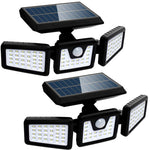 ABS High Quality Waterproof Solar Light Outdoor With Motion Sensor 3 Head Security Lights Solar Powered PIR Sensor Light