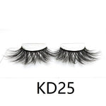 25mm 3D Real Mink Lashes KD-Series Wholesale Bulk Luxury Eyelashes