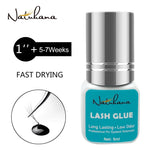 NATUHANA 5ml Eyelash Extension Glue 1 Seconds Fast Drying Eyelashes Glue Pro Black Lash Glue