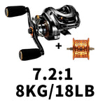 Fishing Reel Magnetic Brake 9KG Max Drag Casting Fishing Reel 11BB 7.2:1/6.4:1 Drag Reel Coil Bait Reel