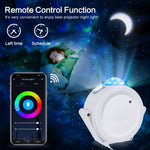 Smart Wifi Control Stars Moon Projector Galaxy LED Light Powered by USB 6 Color Party Night Light Home Decor Christmas gift D30