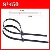 30PCS retractable nylon cable tie, reusable self-locking plastic fixed black nylon cable tie, packaging plastic zipper cable tie