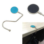 1pcs Creative Portable Metal Foldable Bag Purse Hook Handbag Hanger Purse Hook Handbag Holder Shell Bag Folding Table Hook