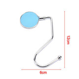 1pcs Creative Portable Metal Foldable Bag Purse Hook Handbag Hanger Purse Hook Handbag Holder Shell Bag Folding Table Hook