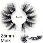 25mm 3D Real Mink Lashes KD-Series Wholesale Bulk Luxury Eyelashes