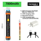 Multifunctional Rechargeable LED Flashlight Camping Lantern Fishing Light