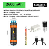 Multifunctional Rechargeable LED Flashlight Camping Lantern Fishing Light