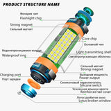 Multifunctional Rechargeable LED Flashlight Camping Lantern Fishing Light