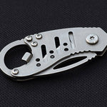 EDC Tool survival Mini Retro Knife Outdoors Small Pocket Folding Stonewash Bottle Opener Keychain Nice Gift camping hiking