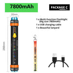 Multifunctional Rechargeable LED Flashlight Camping Lantern Fishing Light