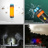 Multifunctional Rechargeable LED Flashlight Camping Lantern Fishing Light