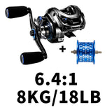 Fishing Reel Magnetic Brake 9KG Max Drag Casting Fishing Reel 11BB 7.2:1/6.4:1 Drag Reel Coil Bait Reel