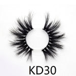 25mm 3D Real Mink Lashes KD-Series Wholesale Bulk Luxury Eyelashes