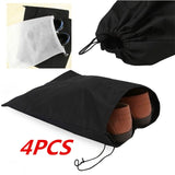 2PCS/4PCS Portable Shoes Bag Travel Storage Pouch Drawstring Dust Bags Non-woven Storage Bag