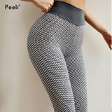 Yoga Leggings Sports Fitness Women Butt Scrunch Seamless Yoga Pants High Waist Gym  Workout Tight