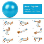 woman demonstrating different exercises yoga ball 