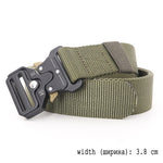 5.0 CM Wide Belt for Men Large Size 125 135 145 155 165cm Army Tactical Military Nylon Waist Belts Quick Release Magnetic Buckle