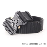 5.0 CM Wide Belt for Men Large Size 125 135 145 155 165cm Army Tactical Military Nylon Waist Belts Quick Release Magnetic Buckle