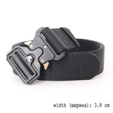 5.0 CM Wide Belt for Men Large Size 125 135 145 155 165cm Army Tactical Military Nylon Waist Belts Quick Release Magnetic Buckle