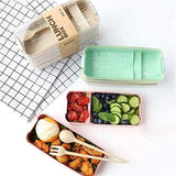 Kids Bento Box Leakproof Lunch Containers Cute Lunch Boxes for Kids Chopsticks Dishwasher Microwave Safe Lunch Food Container