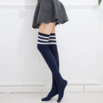 Striped Long Socks Women