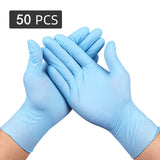 Nitrile Gloves 50 Pcs Black Food Grade Waterproof Allergy Free Disposable Gloves Work Safety Gloves Nitrile  Mechanic