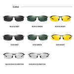 Photochromic Sunglasses Men Polarized Driving Chameleon Glasses Male Change Color Sun Glasses Day Night Vision Driver&#39;s Eyewear