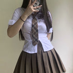 Long Sleeve School Girl Shirt