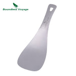 Boundless Voyage Titanium Rice Spoon Short Handle Spoon Cook Shovel Outdoor Camp Household Rice Shovel Scoop Thickened Ti1079T