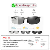 Photochromic Sunglasses Men Polarized Driving Chameleon Glasses Male Change Color Sun Glasses Day Night Vision Driver&#39;s Eyewear