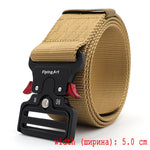 5.0 CM Wide Belt for Men Large Size 125 135 145 155 165cm Army Tactical Military Nylon Waist Belts Quick Release Magnetic Buckle