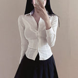 Long Sleeve School Girl Shirt