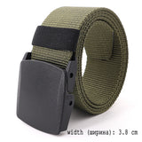 5.0 CM Wide Belt for Men Large Size 125 135 145 155 165cm Army Tactical Military Nylon Waist Belts Quick Release Magnetic Buckle