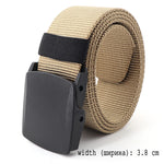 5.0 CM Wide Belt for Men Large Size 125 135 145 155 165cm Army Tactical Military Nylon Waist Belts Quick Release Magnetic Buckle