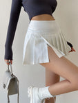 Pleated Mini Skirt